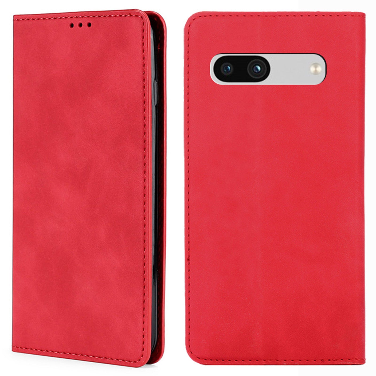 For Google Pixel 7a Drop-proof PU Leather Phone Case with Card Holders Skin-touch Feeling Magnetic Auto-absorbed Stand Flip Folio Phone Cover For Google Pixel 7a Drop-proof PU Leather Phone Case with Card Holders Skin-touch Feeling Magnetic Auto-absorbed Stand Flip Folio Phone Cover